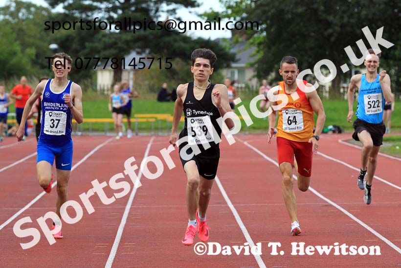 400 metres, 2023 NEGP 5 Monkton, Wed, July 26th. Photo: David T. Hewitson/Sports for All Pics